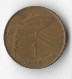 Moneda 1 penny 1984 - St. Helena &amp; Ascension, America Centrala si de Sud, Bronz