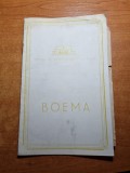 program teatrul de opera si balet-piesa boema din anul 1959