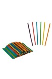 Set Betisoare Rotunde, Model Colorat, Multicolor, Lemn, 120 Bucati