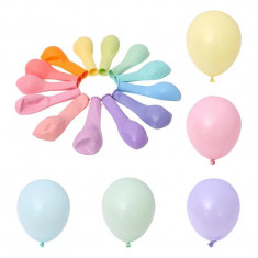 Set 100 Baloane Petrecere latex pastel Multicolor forma ovala 25 cm