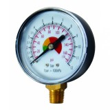 Manometru 0-12 bar cu racord 1/4 pentru compresor si scule pneumatice