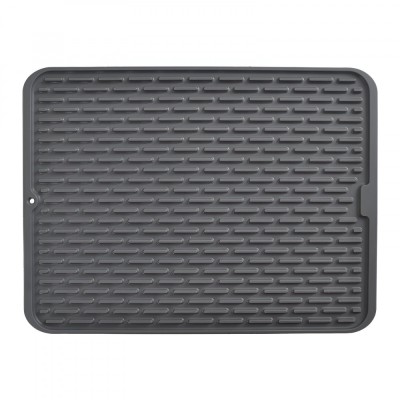 Covoras din silicon pentru scurgere vase, flippy, uz casnic, rezistent la temperaturi ridicate, izolator, 43x32.5 cm, negru foto