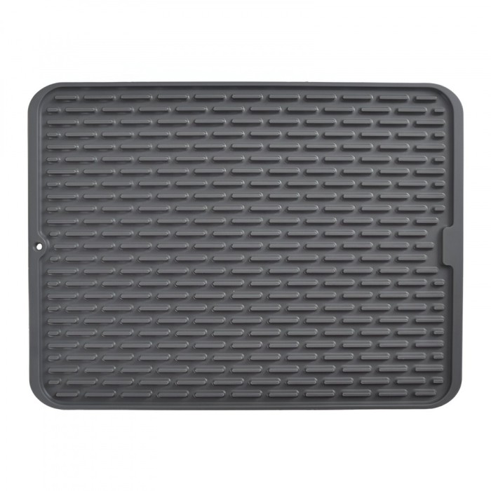 Covoras din silicon pentru scurgere vase, flippy, uz casnic, rezistent la temperaturi ridicate, izolator, 43x32.5 cm, negru