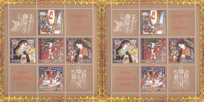 PASTI 2006,BLOC,X2 NEUZAT,MNH,ROMANIA.