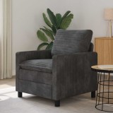 vidaXL Canapea Gri &icirc;nchis 76 x 81 x 87,5 cm Poliester 42028783