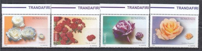 ROMANIA 2004 LP 1661 TRANDAFIRI ROMANESTI SERIE MNH