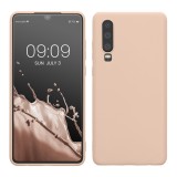 Husa Kwmobile pentru Huawei P30, Crem, Silicon, KWM000009MF017C, Carcasa
