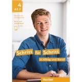 Schritt f&uuml;r Schritt in Alltag und Beruf 4 Kursbuch + Arbeitsbuch - Silke Hilpert, Daniela Niebisch, Angela Pude
