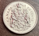 C50 - Moneda foarte veche - Canada - 50 centi - 1969
