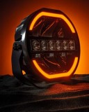 Proiector LED Auto Faza Lunga cu DRL Siberia Skylor 23cm STRADS, 144W, 11000 Lumen, 10-38V, Omologare ECE R148/R149