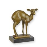 Faun-statueta din bronz cu un soclu din marmura BF-38