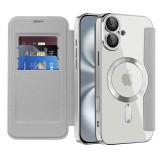 Husa iPhone 16 Plus Asteroid GSM SmartMag Book Case, gri