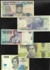 Set Indonezia 5 x 1000 rupii rupiah diferiti ani, Asia
