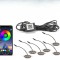 Set 6 lampi cu LED RGB 12V control prin aplicatie telefon. Diverse jocuri de