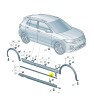 Bandou aripa, ornament fata VW T-CROSS, 01.2019-, partea dreapta, original, grunduit; aripa fata, inferior,