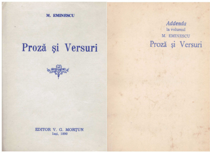 Mihai Eminescu - Proza si versuri + Addenda - 104591