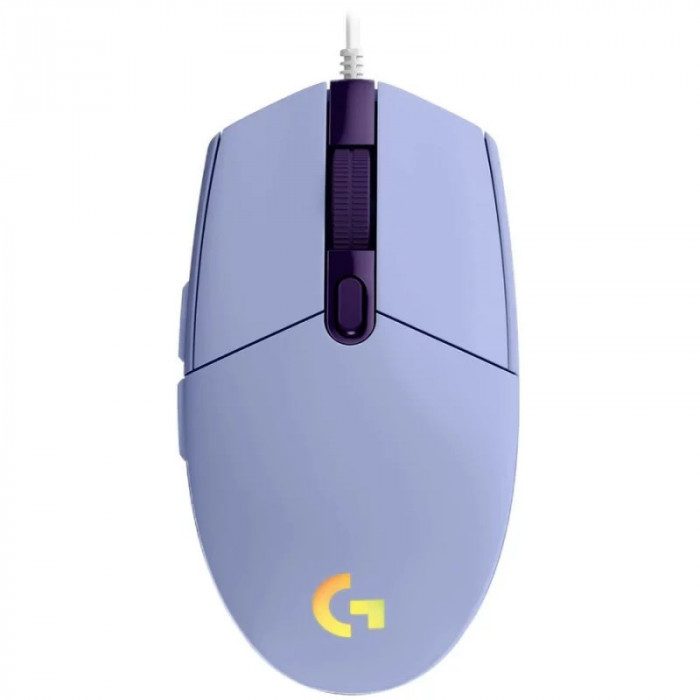 MOUSE gaming cu fir LOGITECH G102 LIGHTSYNC violet 910-005854