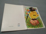 CARTE POSTALA FELICITARE PASTI CIRCULATA