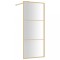 Paravan dus walk-in, auriu, 80x195 cm, sticla ESG transparenta