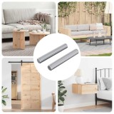 vidaXL Coroană filetată 2 pcs Argintiu 8 x 55 mm Oțel 864442