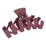 Clamă de Păr, Zigzag, Lungime 11cm, Roșu Arămiu, Mat, Oem