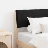 VidaXL Tăblie tapițată Negru 75 cm Lemn de pin masiv 879151