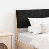 vidaXL Tăblie tapițată Negru 75 cm Lemn de pin masiv 879151