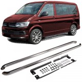 Bare laterale din otel inoxidabil lustruit, potrivite pentru VW T5 T6 T6.1 cu ampatament lung Performance AutoTuning