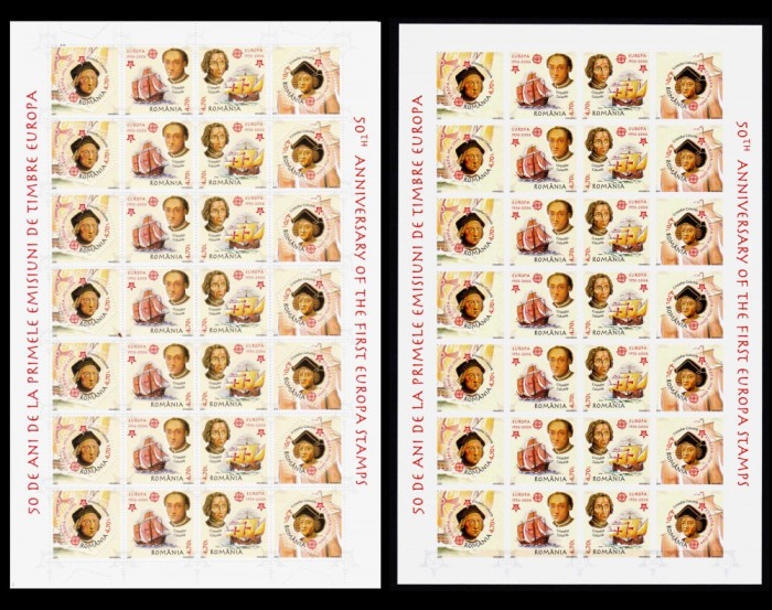 ✅RO 2005 LP 1691+1691a coala dant.+nedant. Europa-CEPT Columb, CV 280 Lei,MNH