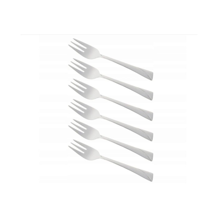 Set 6 furculite din inox, pentru desert, 14.5 cm, Kinghoff