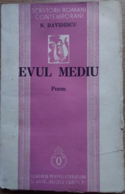 N. Davidescu / EVUL MEDIU - ediția I, 1937 foto