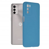 Cumpara ieftin Husa Motorola Moto G42 Silicon Albastru cu Microfibra SoftEdge, Techsuit