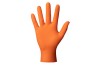 Manusi Nitril Orange Diamantate L, Set 50 Bucati - Rezistente, Antialunecare