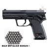 CEL MAI PUTERNIC AIRSOFT SPRING H&K USP45,CALIBRU 6MM,FULL METAL+BILE METALICE!, Oem