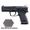 CEL MAI PUTERNIC AIRSOFT SPRING H&amp;K USP45,CALIBRU 6MM,FULL METAL+BILE METALICE!
