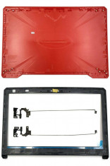 Capac display cu rama si balamale Laptop, Asus, ROG FX504, FX504GE, FX504GM, FX504GD, W125804126, 90NR00I2-R7A012