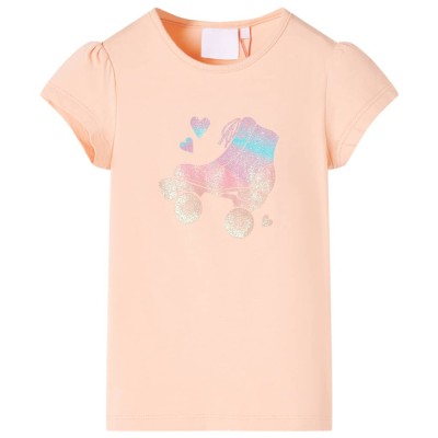 Tricou pentru copii, portocaliu deschis, 128 foto