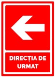 Semn de directie de urmat sageata in stanga