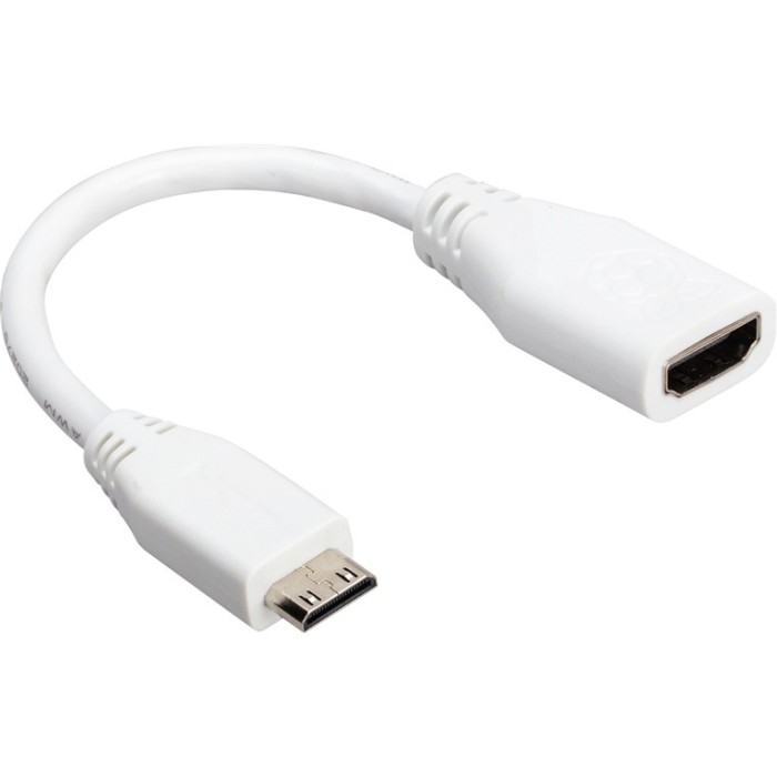 Cablu Raspberry Pi Mini HDMI &ndash; HDMI, 10cm