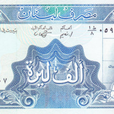 Bancnota Liban 1.000 Livre 1988 - P69a UNC