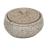 Scrumiera cu capac, Kopenpal, Ceramica, Bej, 11x5 cm