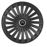Set 4 capace roti Joy Negru R17 pentru gama auto Citroen