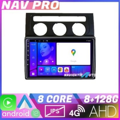 Navigatie VW Touran 2003 2009 clima automata KIT touran2 EDOTEC-LITE Android Ecran 720P Octa Core 8 128 Carplay CarStore Technology foto