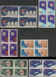 1965 Romania - Cosmonautica, blocuri de 4 timbre, LP 599 MNH, Spatiu, Nestampilat