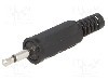 Conector jack, Jack 2,5mm, 2 contacte, tata, LUMBERG - KLS 10 SCHWARZ
