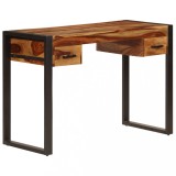 Cumpara ieftin Birou cu 2 sertare, 110 x 50 x 77 cm, lemn masiv de acacia