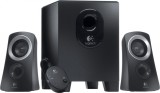 BOXE LOGITECH 2.1, RMS: 25W (2 x 5W, 15W), telecomanda pe fir, black, &quot;Z313&quot; &quot;980-000413&quot; (timbru verde 2.00 lei)