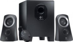 BOXE LOGITECH 2.1, RMS: 25W (2 x 5W, 15W), telecomanda pe fir, black, &quot;Z313&quot; &quot;980-000413&quot; (timbru verde 2.00 lei)