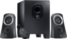 BOXE LOGITECH 2.1, RMS: 25W (2 x 5W, 15W), telecomanda pe fir, black, &amp;quot;Z313&amp;quot; &amp;quot;980-000413&amp;quot; (include TV 1.5 lei) foto