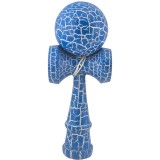 Kendama X Originala, Profesionala, Cyrax, Kendama Cracked, din Lemn &ndash; 18 cm, Crack Albastru/Alb